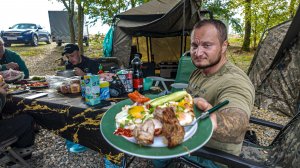 Ночная раздача монстров! Моей спине хана! Обзор нашего лагеря. Карпфишинг. Золотой берег. Часть 2