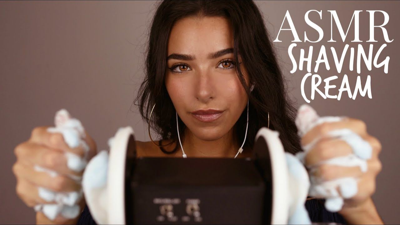 ASMR Shaving Foam in Your Ears (Crackling sounds, foam sounds, whispering, lotion sounds) смотреть онлайн