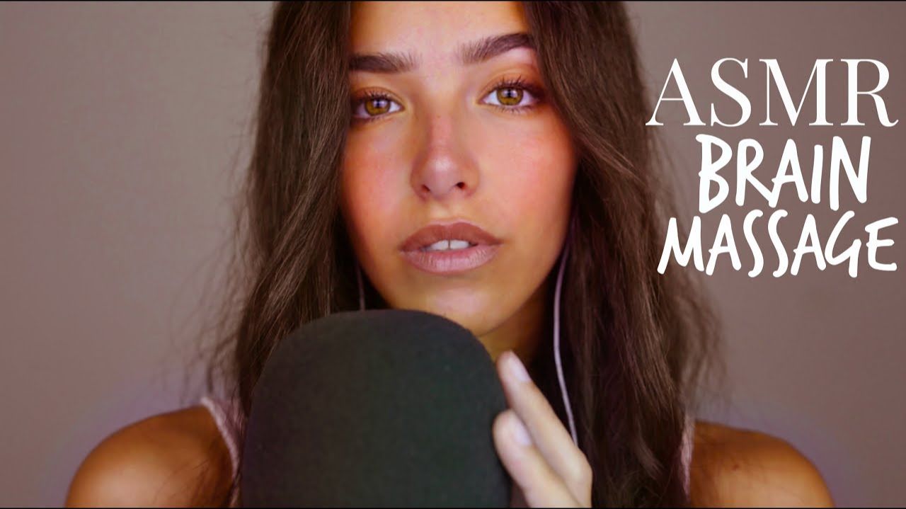 ASMR Massaging Your Face (Lotion sounds, Face tapping, Face brushing, Cottons) смотреть онлайн