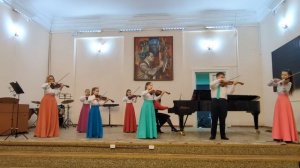 Быкова Мария и образцовый ансамбль скрипачей "Весёлый смычок", концерт в ЕГКИ им. Т.Н. Хренникова