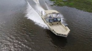 Настоящий алюминиевый МОНСТР. Лодка-болотоход Metal Shark 24 Swamp Shark Dual Console 2020