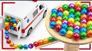 Мультики для детей. Яркая Машинка и Разноцветные шарики на трассе. Мультики малышам