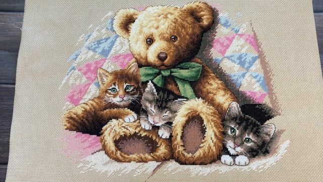 Dimensions, Мишка и котята/ Teddy and kettens/ готовая работа смотреть онлайн