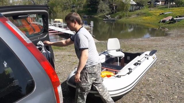 Сборка Ривьера 2900. Обкатка мотора, прогулки по озеру.