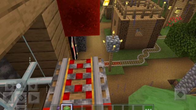 просто паркур по деревне в Minecraft