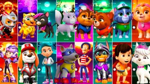 Мультики для Детей Щенячий Патруль Tiles Hop - ЛЕО, ГОНЩИК, ЗУМА, РОККИ, СКАЙ