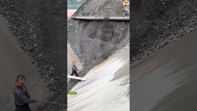 Строительство, разгрузка баржи смотреть онлайн