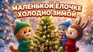 🎄 МАЛЕНЬКОЙ ЁЛОЧКЕ ХОЛОДНО ЗИМОЙ 🎶  ✨ НОВОГОДНИЙ МУЛЬТИК ДЛЯ ДЕТЕЙ ✨