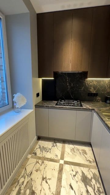 Такого вы еще не видели! Уникальный дизайн кухни с парящими фасадами