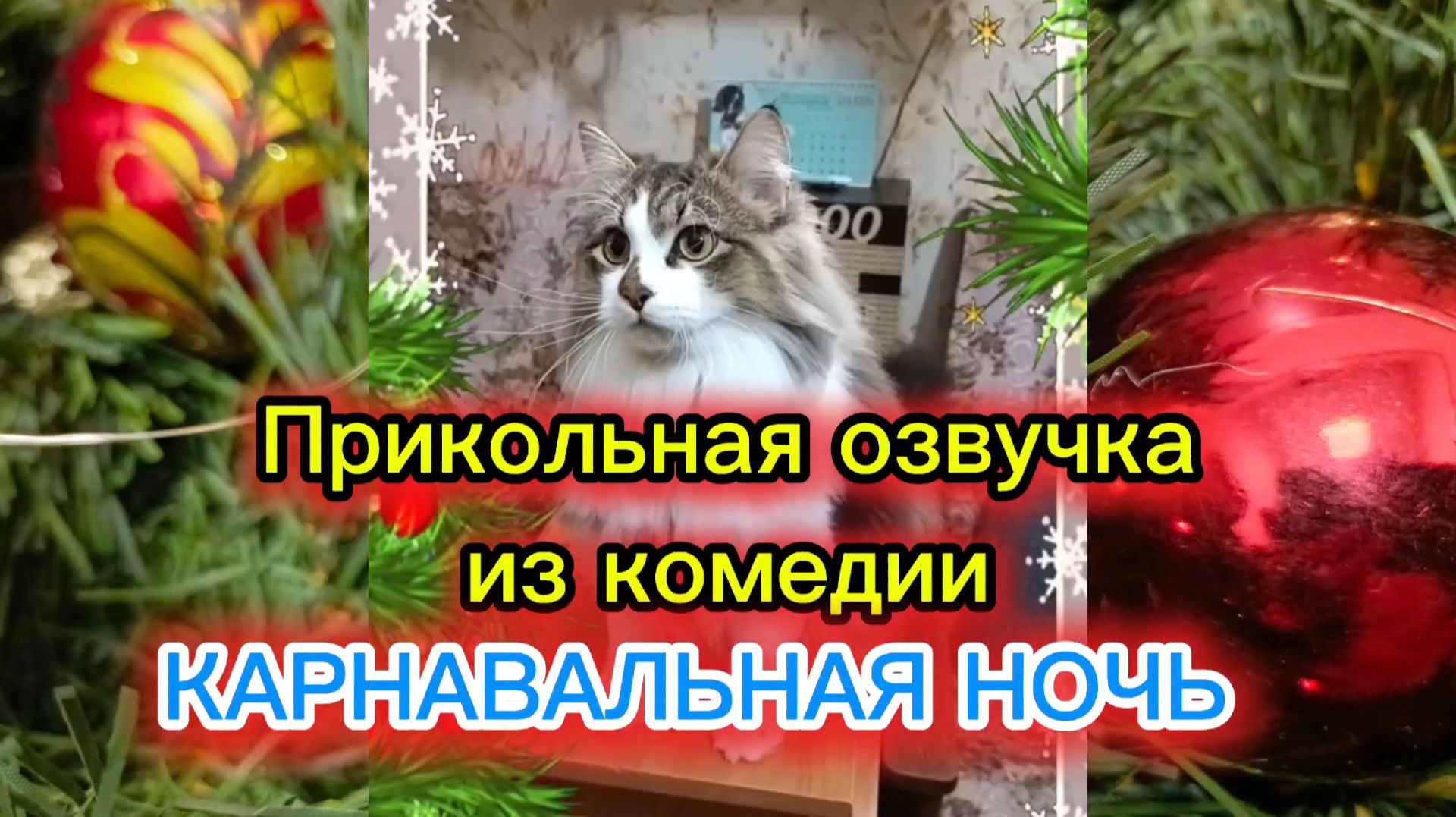 КОШКИ С ОЗВУЧКОЙ. Новогодние смешные озвучки. смотреть онлайн