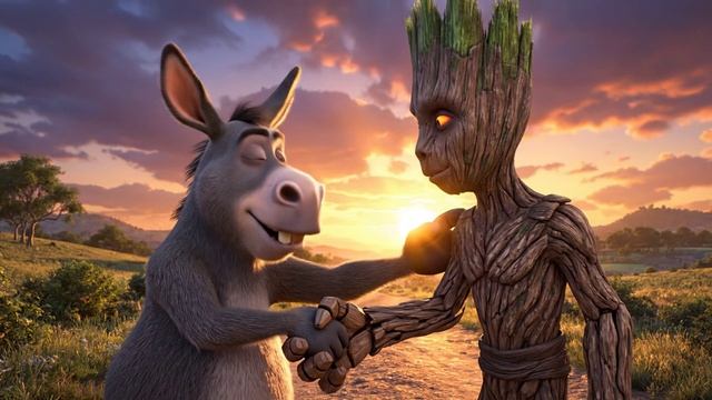 О чем говорят Осёл и Грут смотреть онлайн