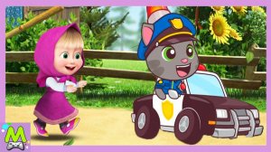 Маша и Медведь против Говорящего Тома.Гонки за Сладостями Героев Мультиков.Кто Лучше