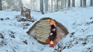 Строю теплую и уютную землянку в секретном месте. Бушкрафт