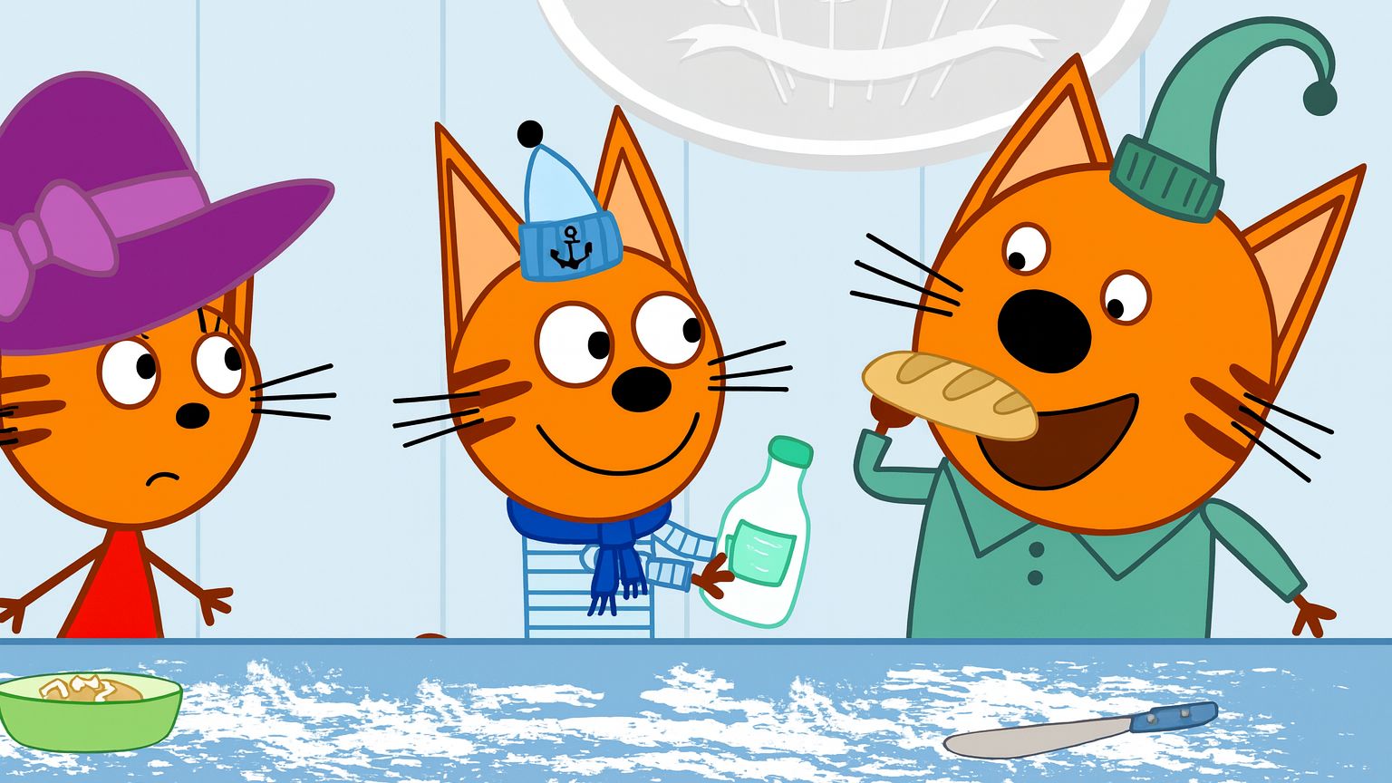 Три Кота — Мультфильм для Детей | Кухня | Три Кота Мультик Смотреть | Развивающая Игра смотреть онлайн
