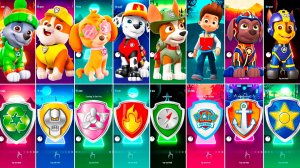 Мультики для Детей Щенячий Патруль Tiles Hop - РОККИ, КРЕПЫШ, СКАЙ, МАРШАЛЛ, ТРАКЕР