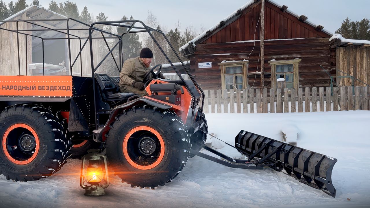 УБРАЛИ 500 ТОНН СНЕГА В ДЕРЕВНЕ. НЕ ТЕРЯЕМ НАДЕЖДЫ НАЙТИ СОБАКУ. смотреть онлайн
