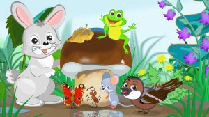 ГРИБОК-ТЕРЕМОК - МУЛЬТИК для ДЕТЕЙ.  Добрая Русская Сказка Теремок. Мультик про Животных.