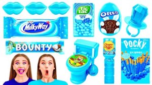 Голубой челлендж из еды 💙