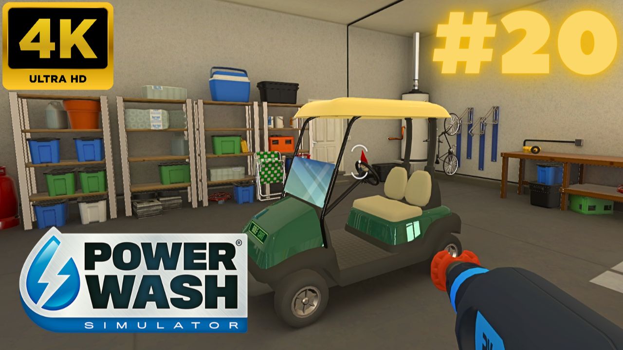PowerWash Simulator: Отмыть машину для гольфа #20 (4K)