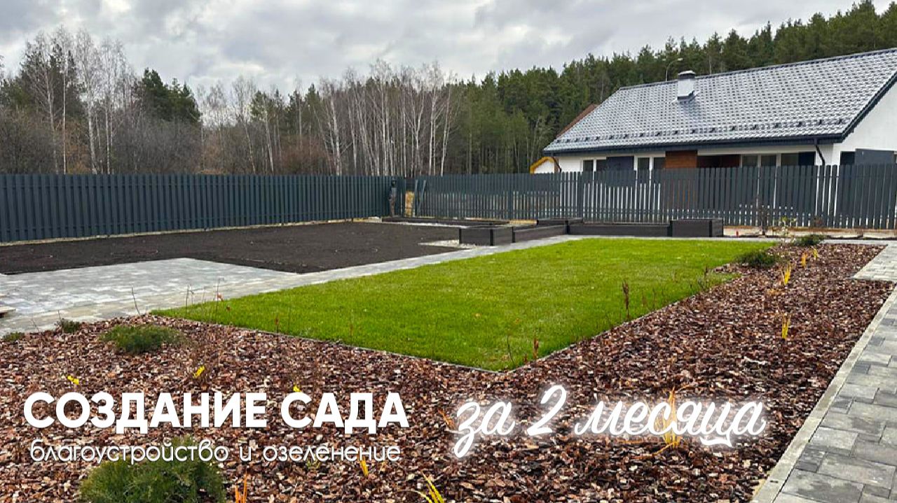 Создание сада за 2 месяца