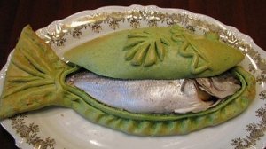 Рыба в соляном тесте