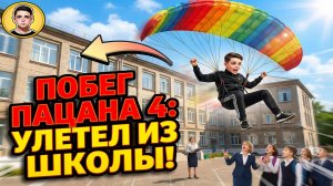 ⚡ИГРА ВЫШЛА! ПОБЕГ ПАЦАНА НА ПАРАПЛАНЕ ➣ ПОБЕГ ПАЦАНА 4 ИЗ ШКОЛЫ