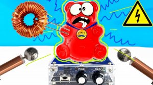 ЧТО ПРОИЗОЙДЕТ с Желейным Медведем Валерой в Катушке Тесла?