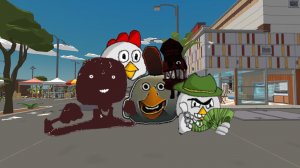 Призыв гигантского мясника в chicken gun.