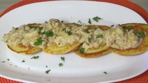 Драники с грибным соусом на Новогодний стол!
