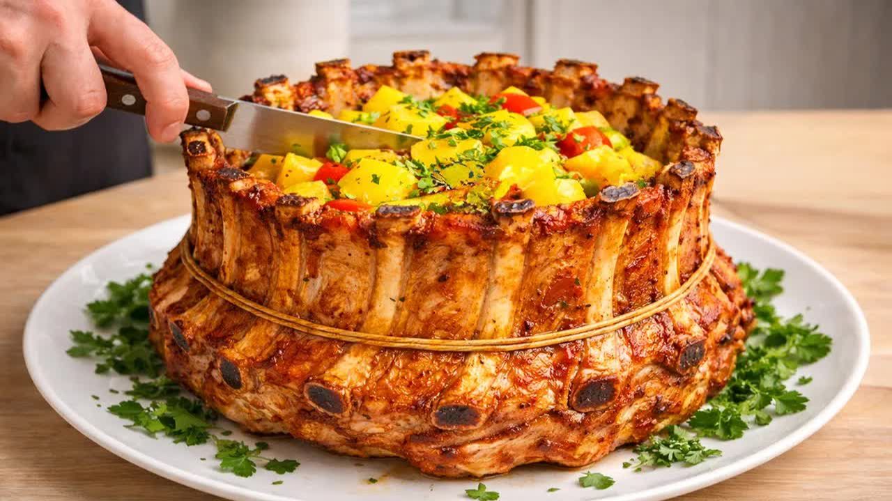 Свиные Ребрышки в Духовке. Очень Нежные и Сочные. Простой и Вкусный рецепт ребрышек с картошкой смотреть онлайн