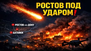 СРОЧНО: Взрывы в Ростове и Батайске — атака дронов, пожар и повреждения