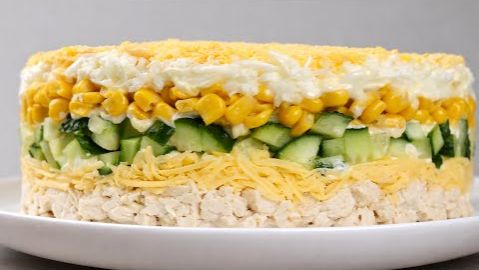 Салат Золотой его НИКТО не знает и не ГОТОВИТ! Вкуснее не ПРИДУМАТЬ, не салат, а ЧУДО🥗 смотреть онлайн