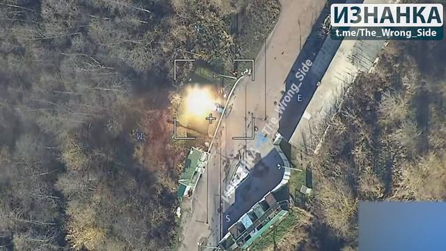 Уничтожение заправочного пункта ВСУ в районе Семёновки. смотреть онлайн