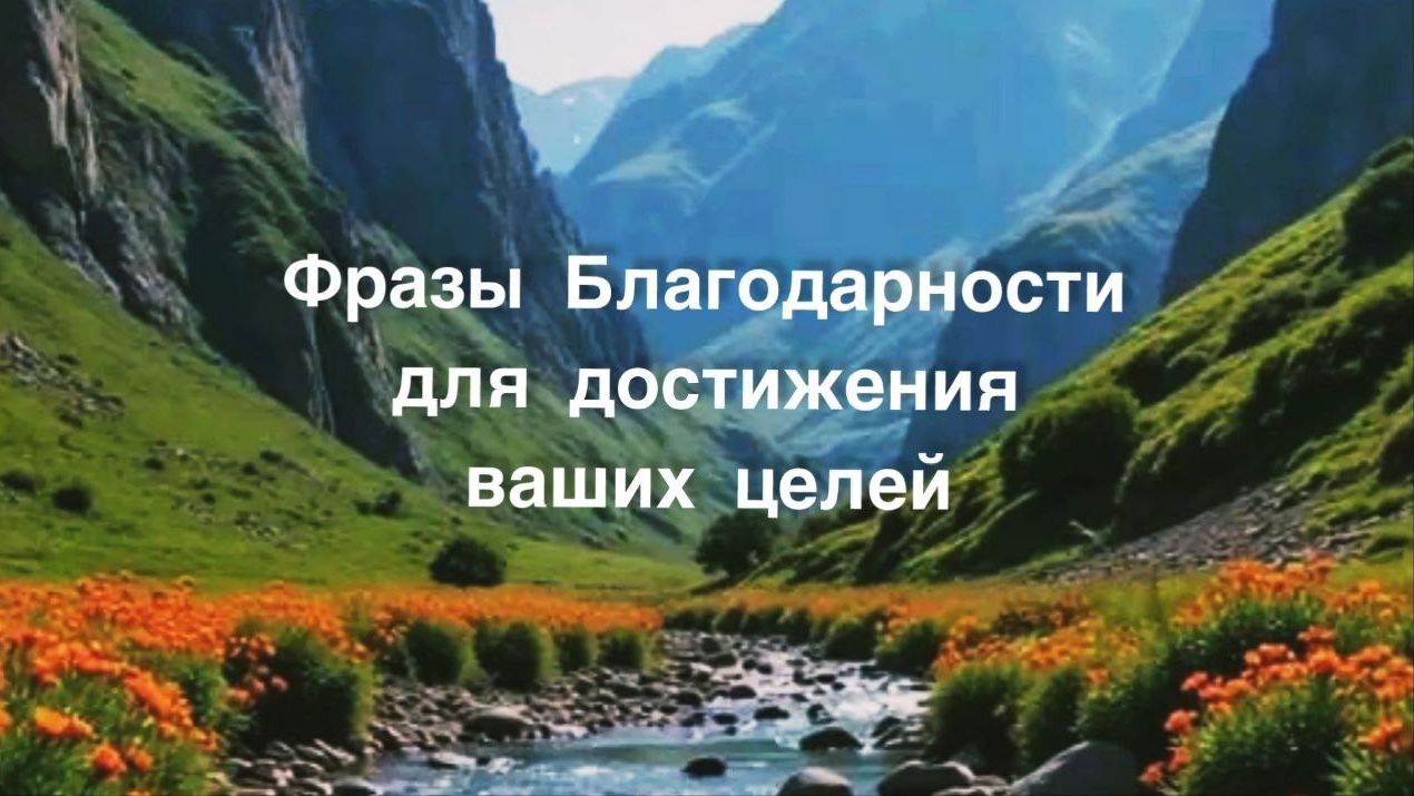 Фразы Благодарности для достижения целей и принятия своей жизни