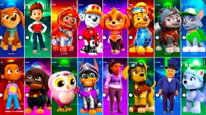 Мультики для Детей Щенячий Патруль Tiles Hop - ЛИБЕРТИ, РАЙДЕР, ЗУМА, МАРШАЛЛ, СКАЙ, ГОНЩИК