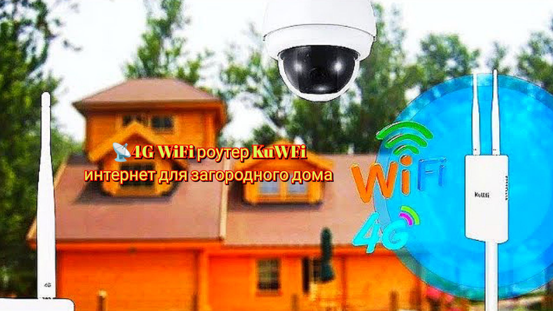 📡4G WiFi роутер KuWFi интернет для загородного дома _ Internet for a country House