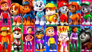 Мультики для Детей Щенячий Патруль Tiles Hop - РАЙДЕР, СКАЙ, ГОНЩИК, ЭВЕРЕСТ, КРЕПЫШ