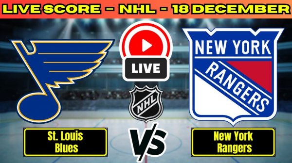 Сент-Луис Блюз — Нью-Йорк Рейнджерс Кингз NHL 19.12.2025 Прямая трансляция
