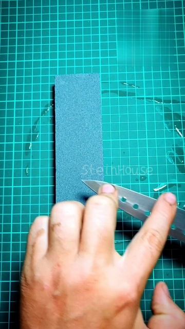 Самый простой способ заточки ножа - заточка ножа на камне до бритвенной остроты