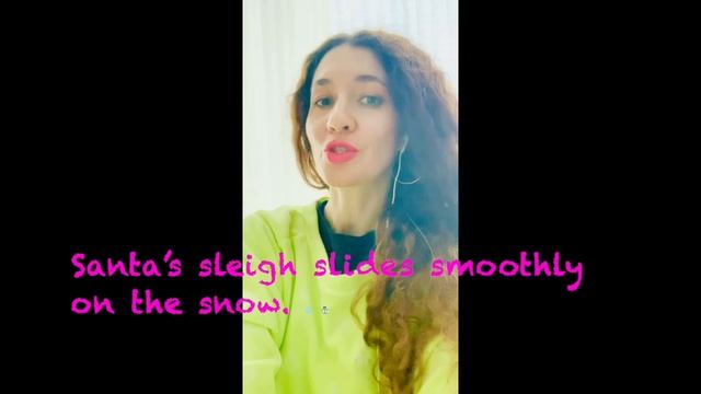 Santa’s sleigh slides smoothly on the snow | tongue-twister смотреть онлайн