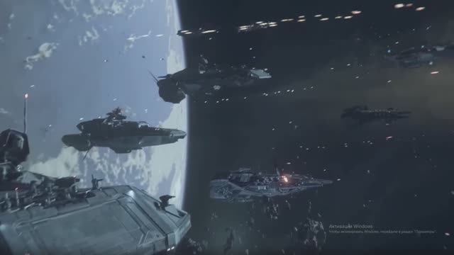 Бой космических флотов