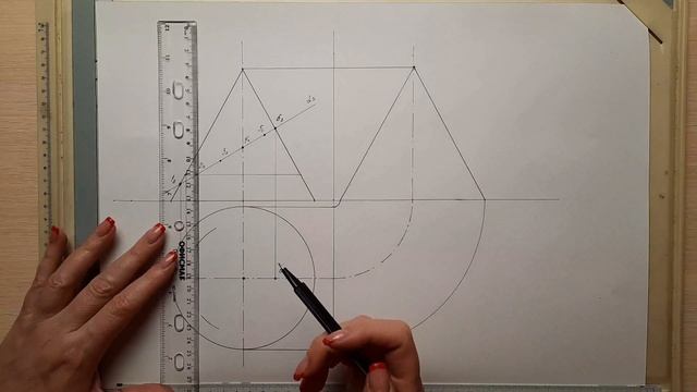 Начертательная геометрия. Практическое занятие к "Лекции №7. Часть 2." смотреть онлайн