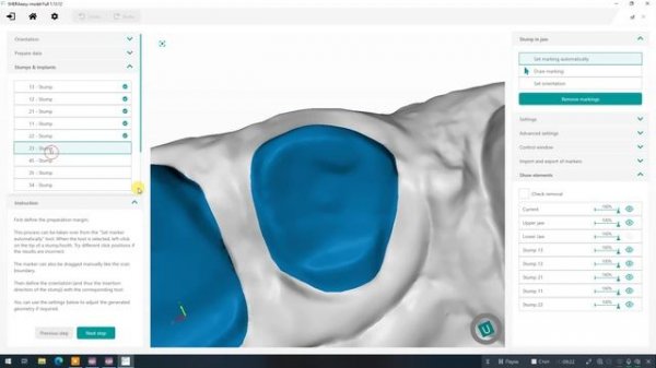 3) Shera Easy Model - большая модель с десневой маской