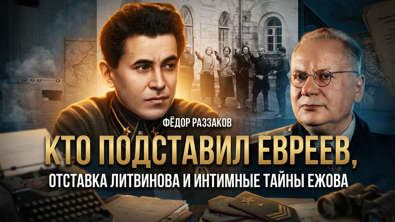 Фёдор Раззаков | Кто подставил евреев, отставка Литвинова и интимные тайны Ежова смотреть онлайн