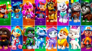 Мультики для Детей Щенячий Патруль Tiles Hop - МАРШАЛЛ, ГОНЩИК, СКАЙ, РАЙДЕР