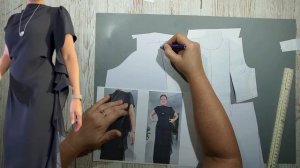 Моделирование. Вечернее платье. Выкройка № 1906.