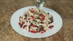 Легкий салат без майонеза на праздник.