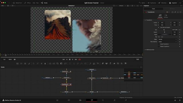 How to Create a Split Screen Effect in DaVinci Resolve (Easy Tutorial) смотреть онлайн