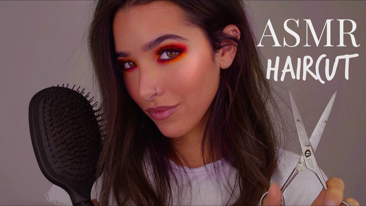 ASMR Haircut & Scalp Massage (+ Shampoo, Hair Inspection, Hair Brushing, Shaving...) смотреть онлайн