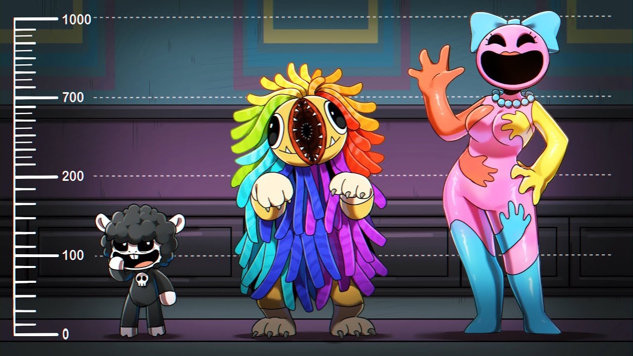Сравнение Размеров Персонажей (Poppy Playtime Chapter 4 Animation) смотреть онлайн